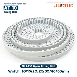 AT10 Type High Quality PU Open Belt Width 10/15/20/25/30/40/50mm Timing Polyurethane Transmission Belt For 3DPrinters Etc