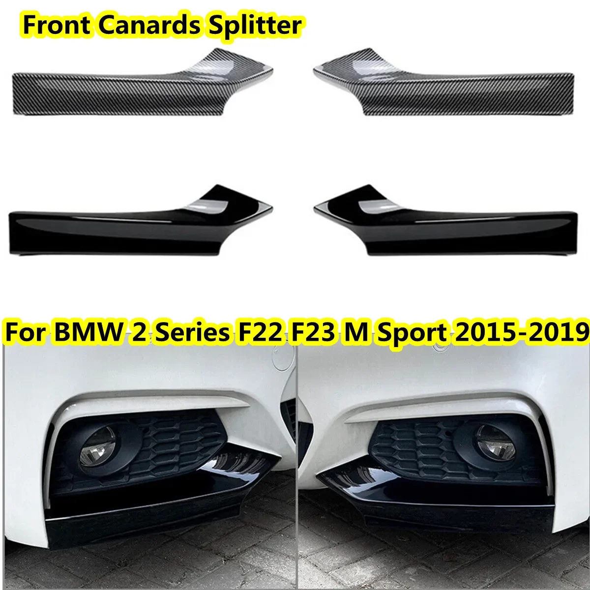 

Диффузор для переднего бампера для BMW 2 серии F22 F23 M235i M240i 218i 218d 220i 220d M-Sport 2014-2021