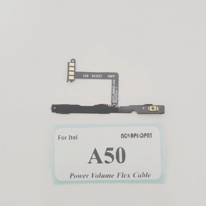 Novaphopat For Itel A50 Power On Off Volume Up Down Ribbon Power Button Flex Cable Ribbon