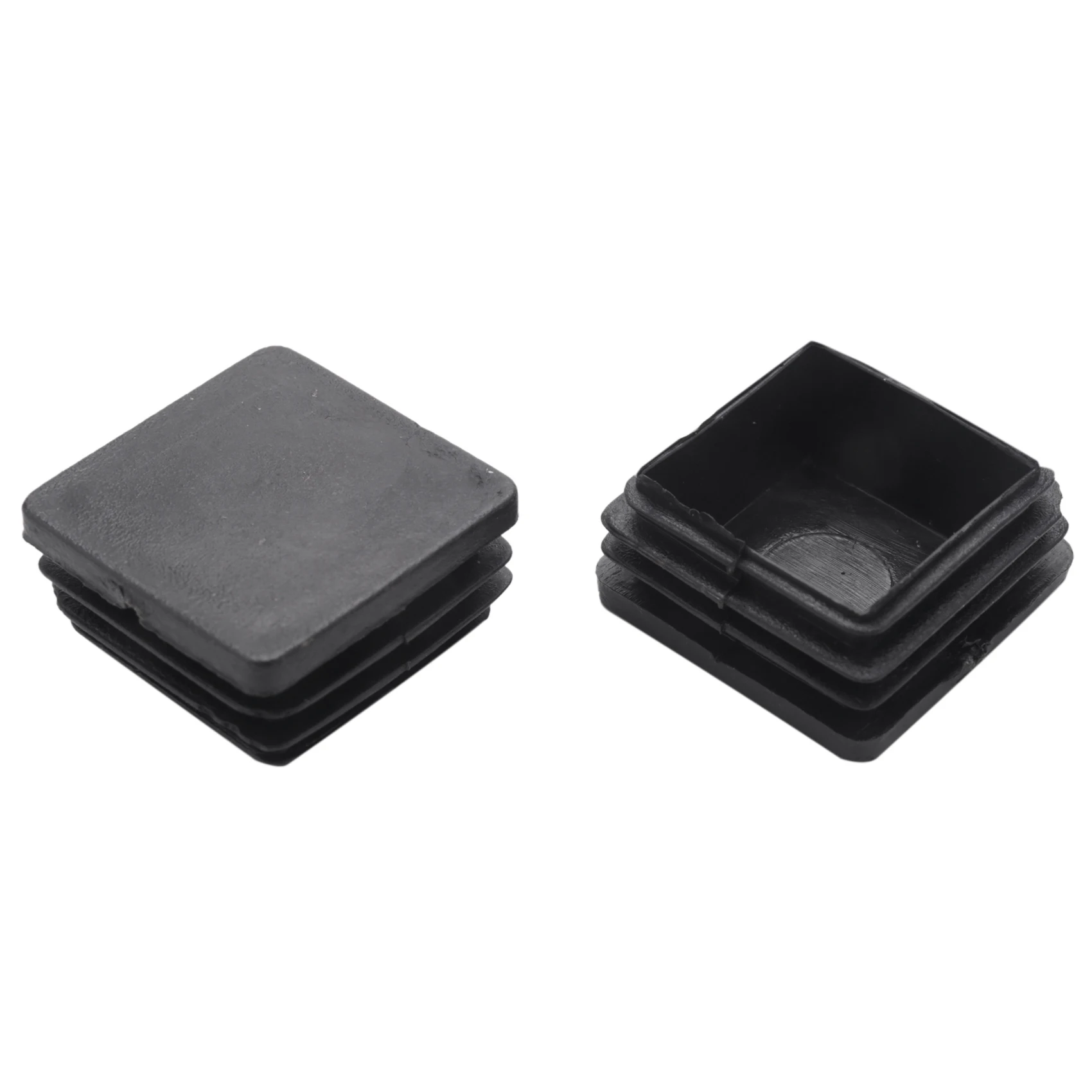 AS96-120 pièces en plastique carré obturateur embouts Tube insère 25Mm X 25Mm