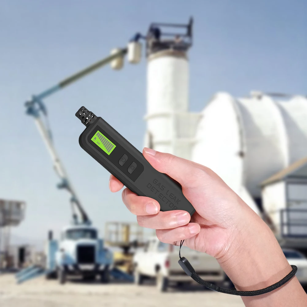 

Natural Gas Detector Gas Leak Detector Portable Gas Sniffer for Home RV (Black)