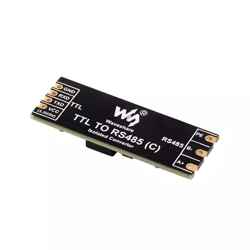 wavesharTTL to RS485 serial port converter with electrical isolation, half-duplex communication, and various protection circuits