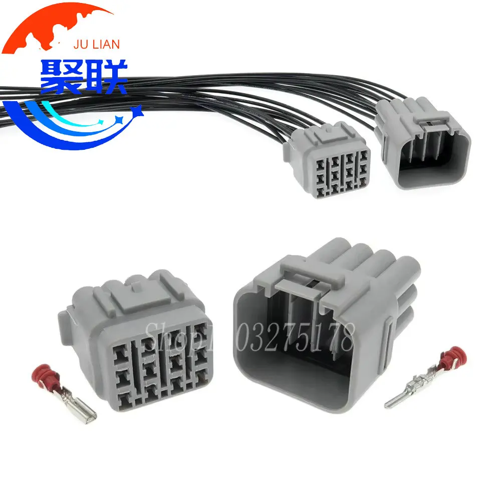 1 Set 12 Pin 6181-2459 6188-0375 Male Female Automotive Waterproof Connector GTL Oil Pump Gearbox Wire Harness Socket