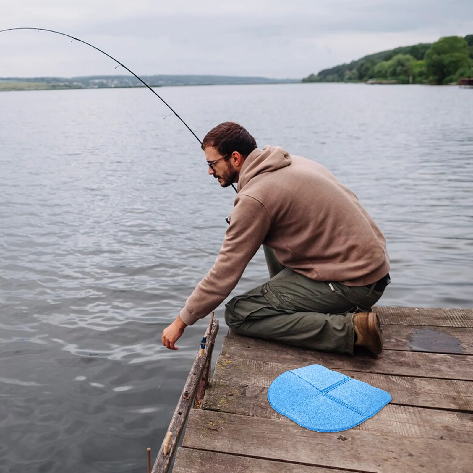 

Portable Camping Seat Pad Camping Supplies Collapsible Beach Cushion Outdoor Picnic Supplies XPE Material Foldable