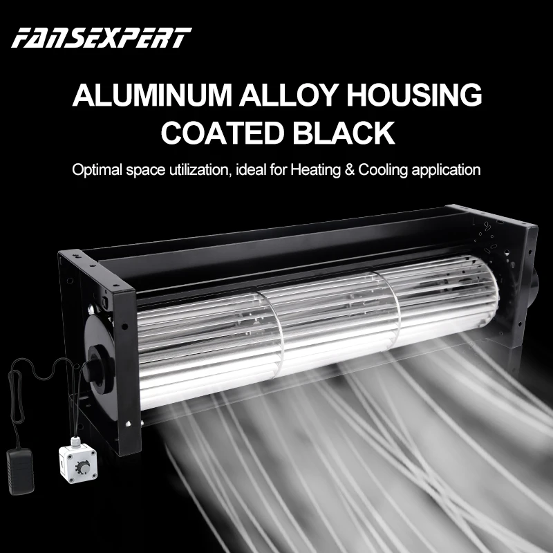 

FANSEXPERT 60200 Quiet Cross Flow Fan DC 24V Crossflow Cooling Fan Airflow Crossflow Ventilation Elevator Chassis Cooling Fan