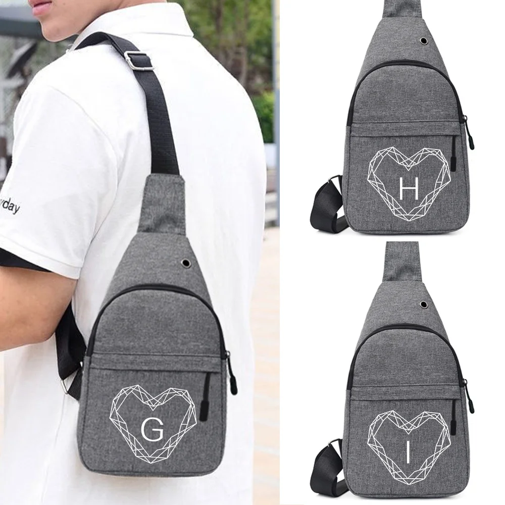 

Phone Sundries Storage Pack Unisex Crossbody Bags Single Shoulder Chest Bags Work Daily Commuting Adjustable Package