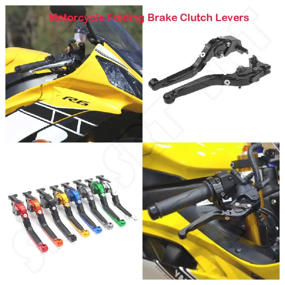 

Fits for Yamaha YZF R6 ABS YZF-R6 2010 2011 2012 2013 2014 2015 Motorcycle Adjustable Folding Extendable Brake Clutch Levers Kit