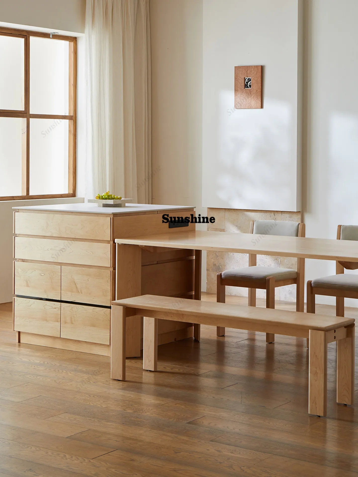 

Ретро-тумба для столовой из массива дерева, тумба из древней вишни FT