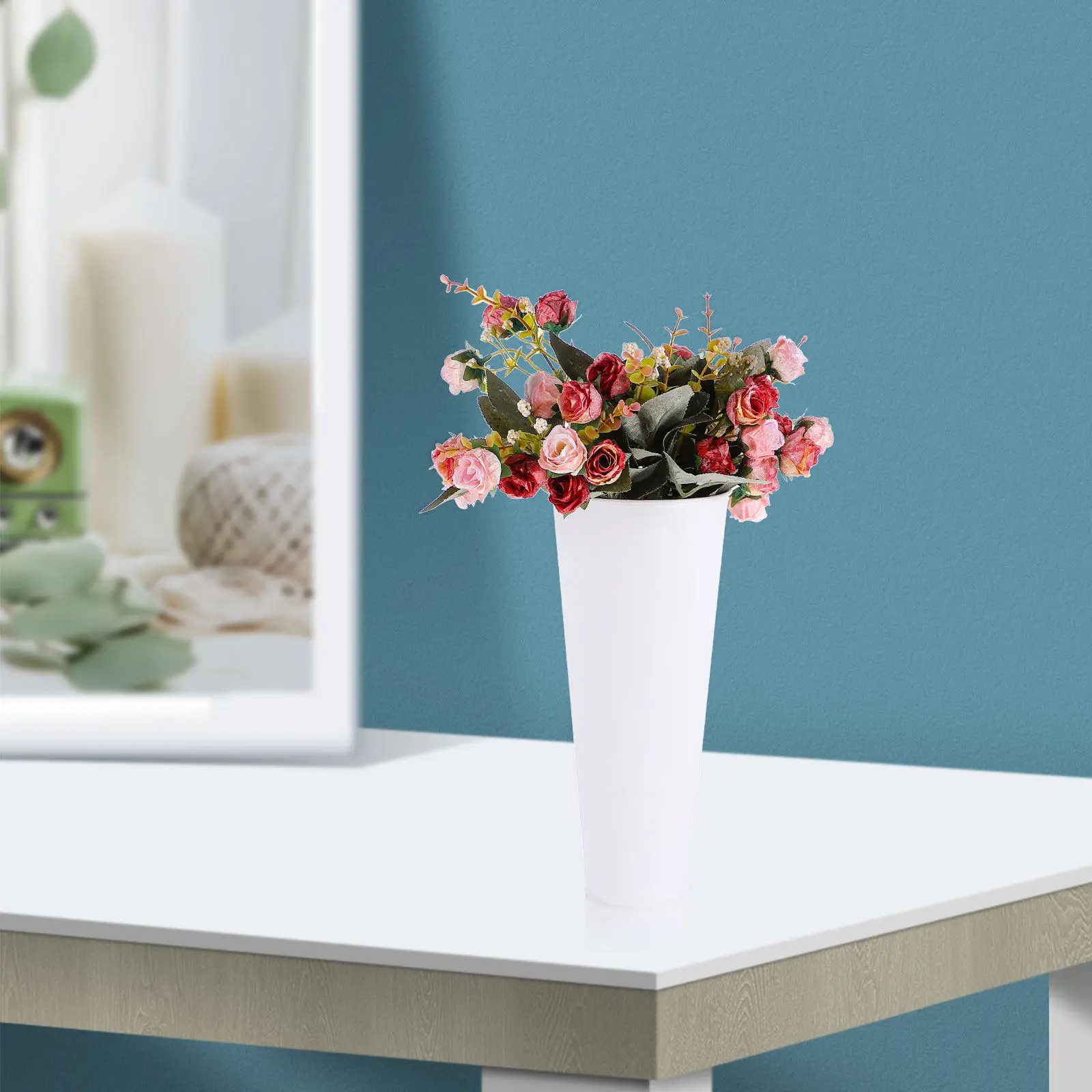 Simple Iron Flowerpot Flower Bucket for Arranging Flowers Creative Vase Home Decoration Office Hotel Balcony Garden Use Flower