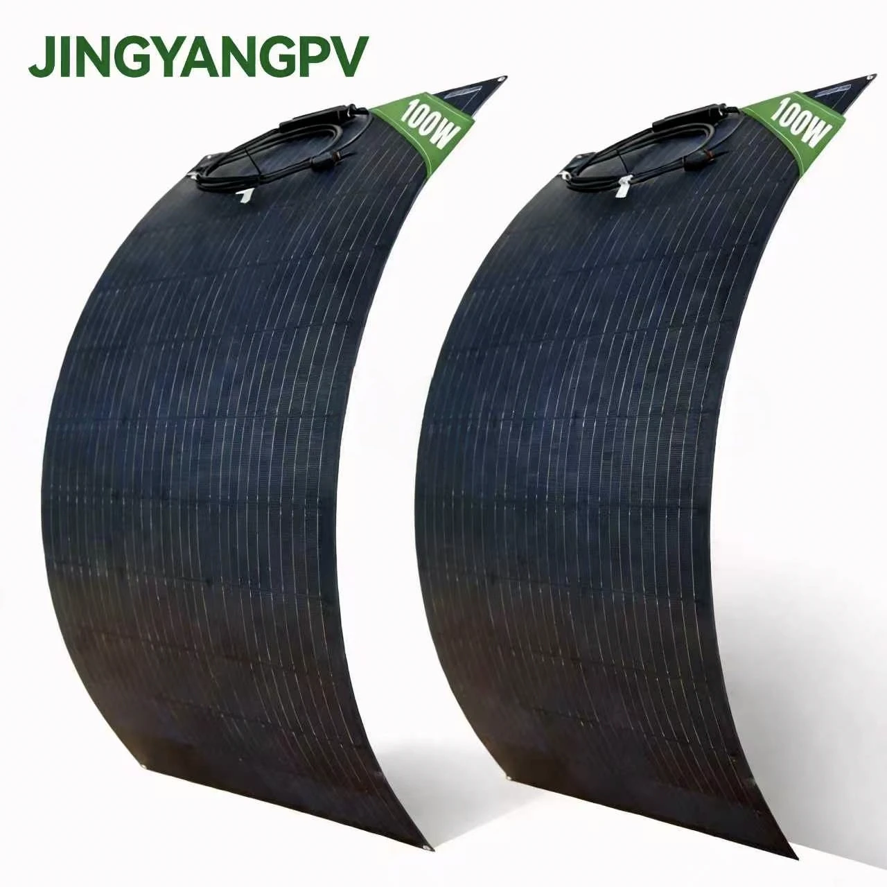 100W 200W ETFE Flexible Solarmodule, Monokristalline Tragbare PV-Platten 18V, Effiziente Biegbare Solarladegeräte für Wohnmobile, Boote, Camping