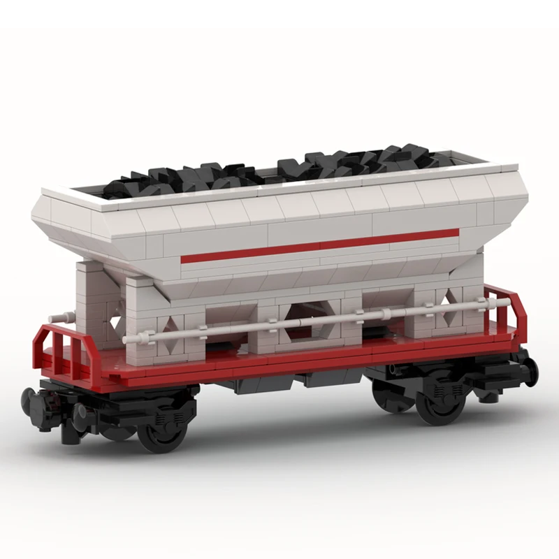 NEW 464PCS city industrial MOC 2 axles Dump Bulk Freight wagon Cargo Train Car model DIY creative ChildToy Gift technology Block