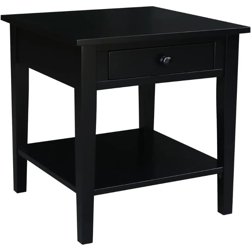 Spencer End Table, Modern Minimalist Design, Versatile Use for Living Room, Bedroom, or Office Furniture