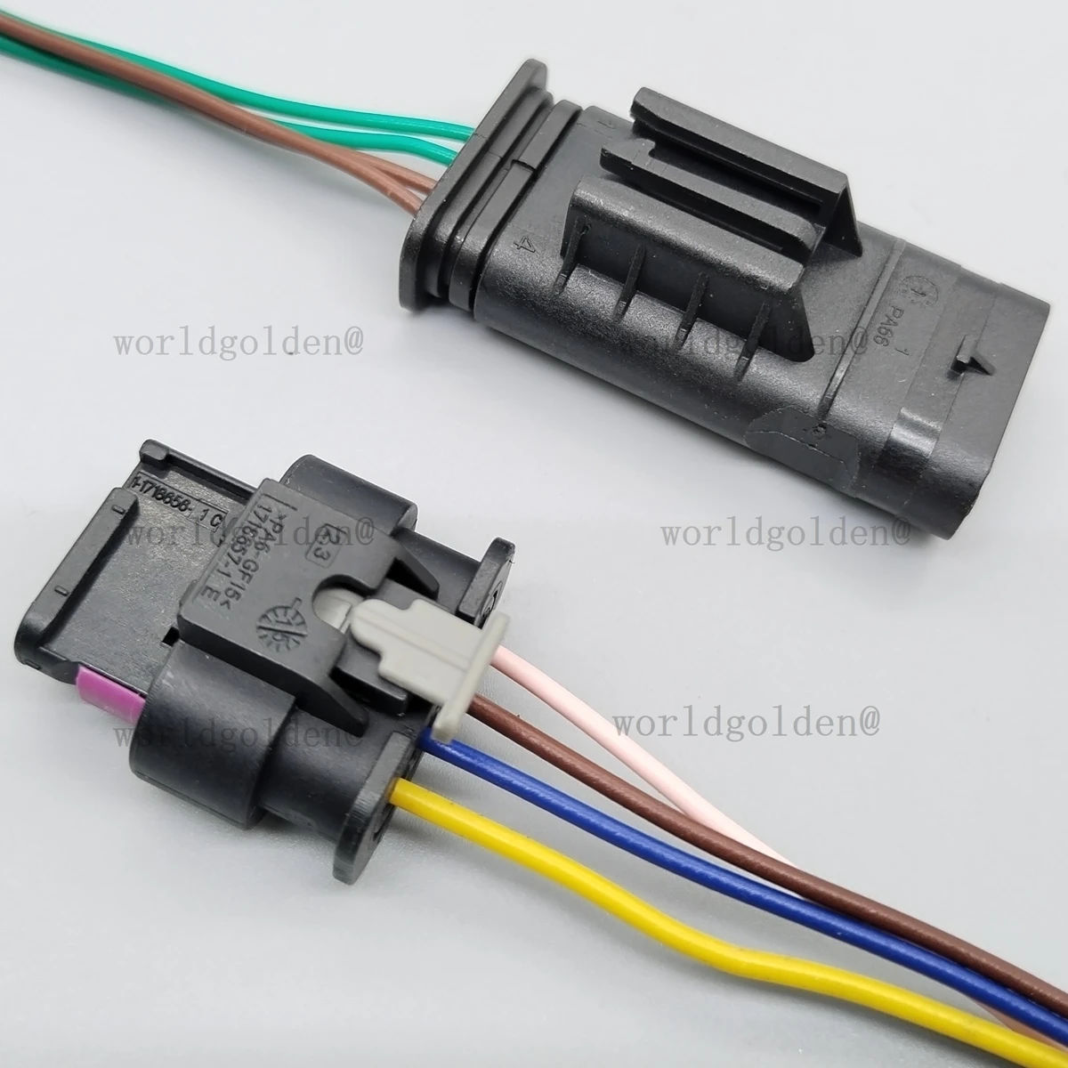 Auto 4P Harness Plug 1-1564559-1/1-1718645-1 for vehicle headlamp injection nozzle wiring replacement connector