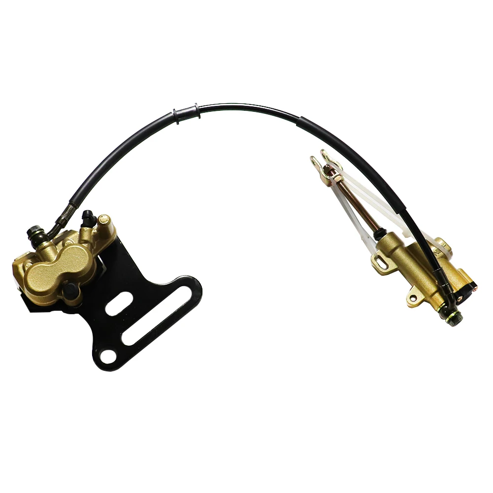 Universal Dirt Bike Rear Brake Master Cylinder Caliper Assembly 500mm Hose for Apollo Pit Bike