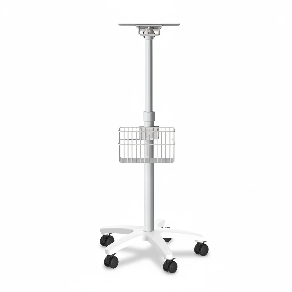 Patient Monitor Trolley, Aluminum Alloy, Medical Rolling Stand, Heavy Duty Hospital Equipment Mount, Hospital Furniture