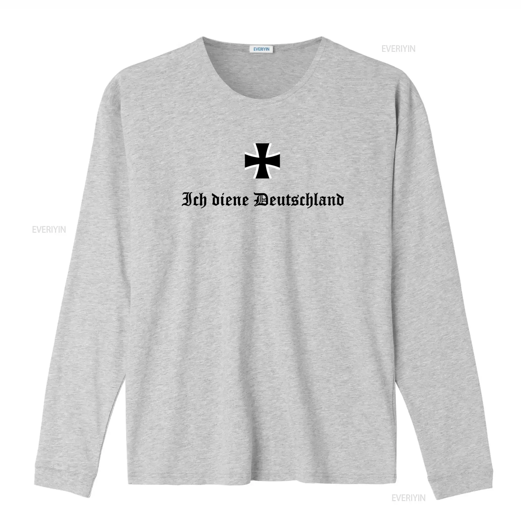 Stylish I Serve Germany Slogan Bundeswehr Cross T Shirt 4119 vintage Washed designer clothes Comfortable Versatile homme