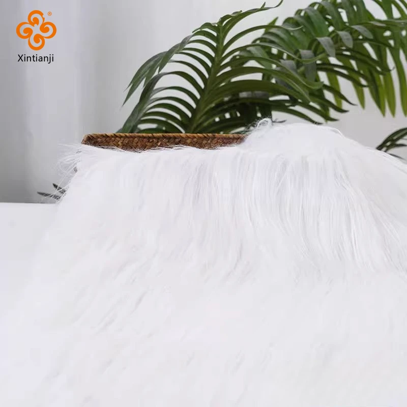 9 سنتيمتر العاج الأبيض طويل كومة فو الفراء النسيج مثالية ل Fursuit ، تأثيري حلي ، تقليم ، عيد الميلاد الديكور ، DIY بها بنفسك سانتا كلوز اللحية #2