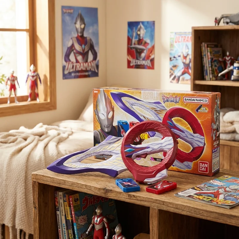

Игрушка Bandai Ultraman Trigger Circle с звуковыми эффектами, трансформирующийся меч-коготь для мальчиков, подарок для ролевых игр 68723
