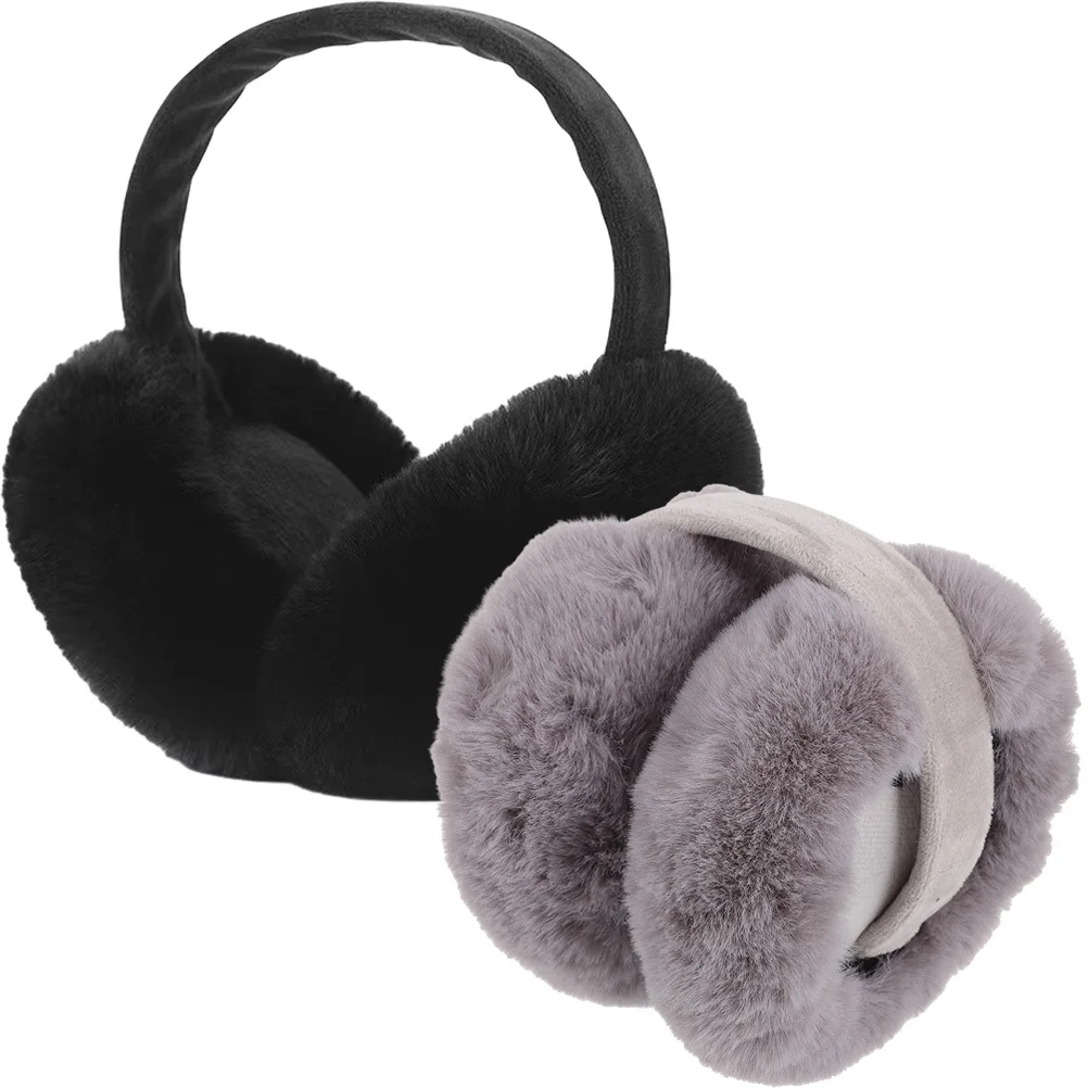 겨울용 따뜻한 귀마개 2개 내구성이 뛰어나고 휴대가 간편하며 공부, 쇼핑, 야외 캠핑, 하이킹, 스키에 적합합니다.