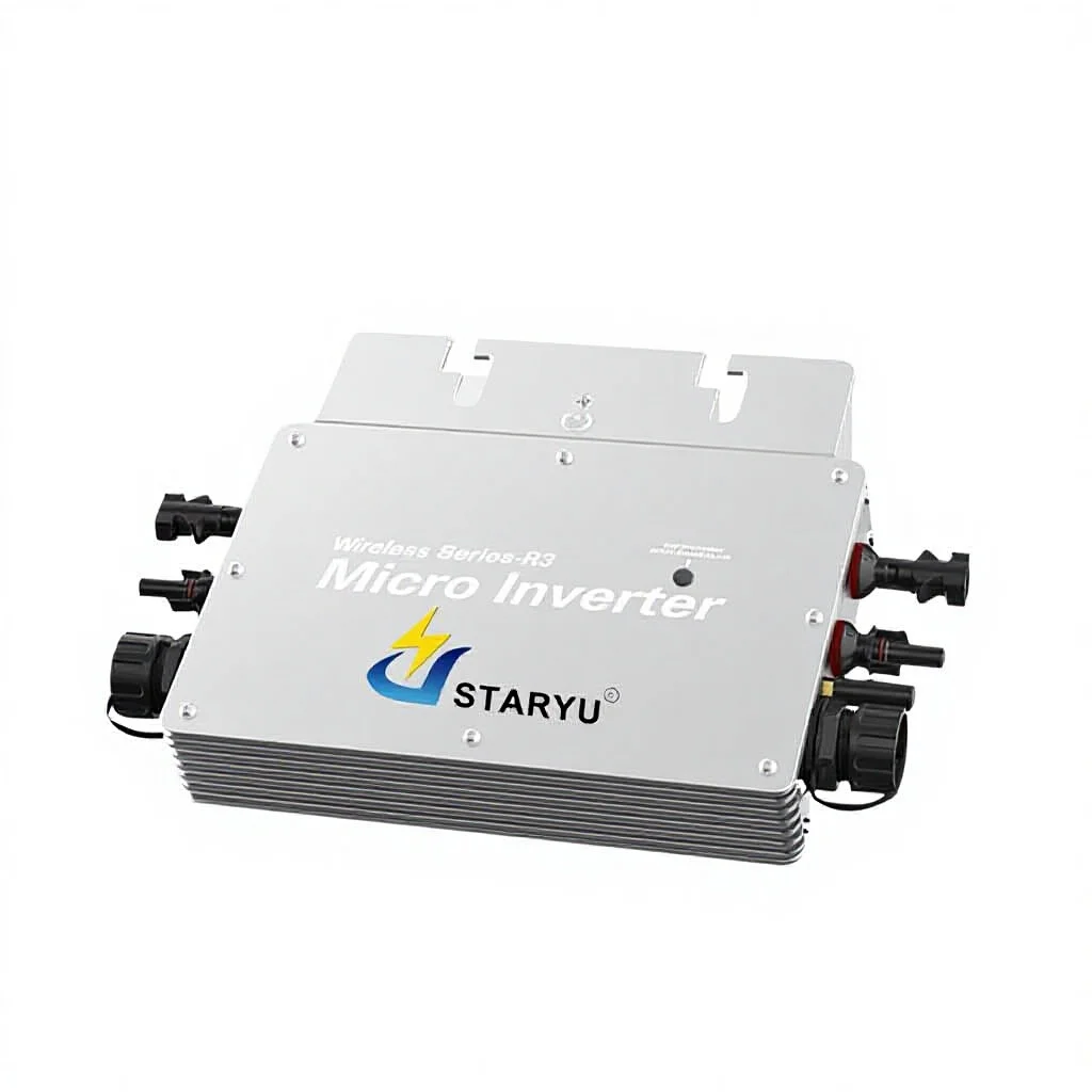 600-800W Single-Phase Grid-Connected PV Micro Inverter Built-in MPPT 93.7% Efficiency EU US Standard Home Solar System