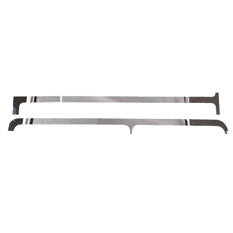 For Hummer H2 2003-2007 Stainless Steel Car Center Console Groove Decoration Patch Car Interior Accessories