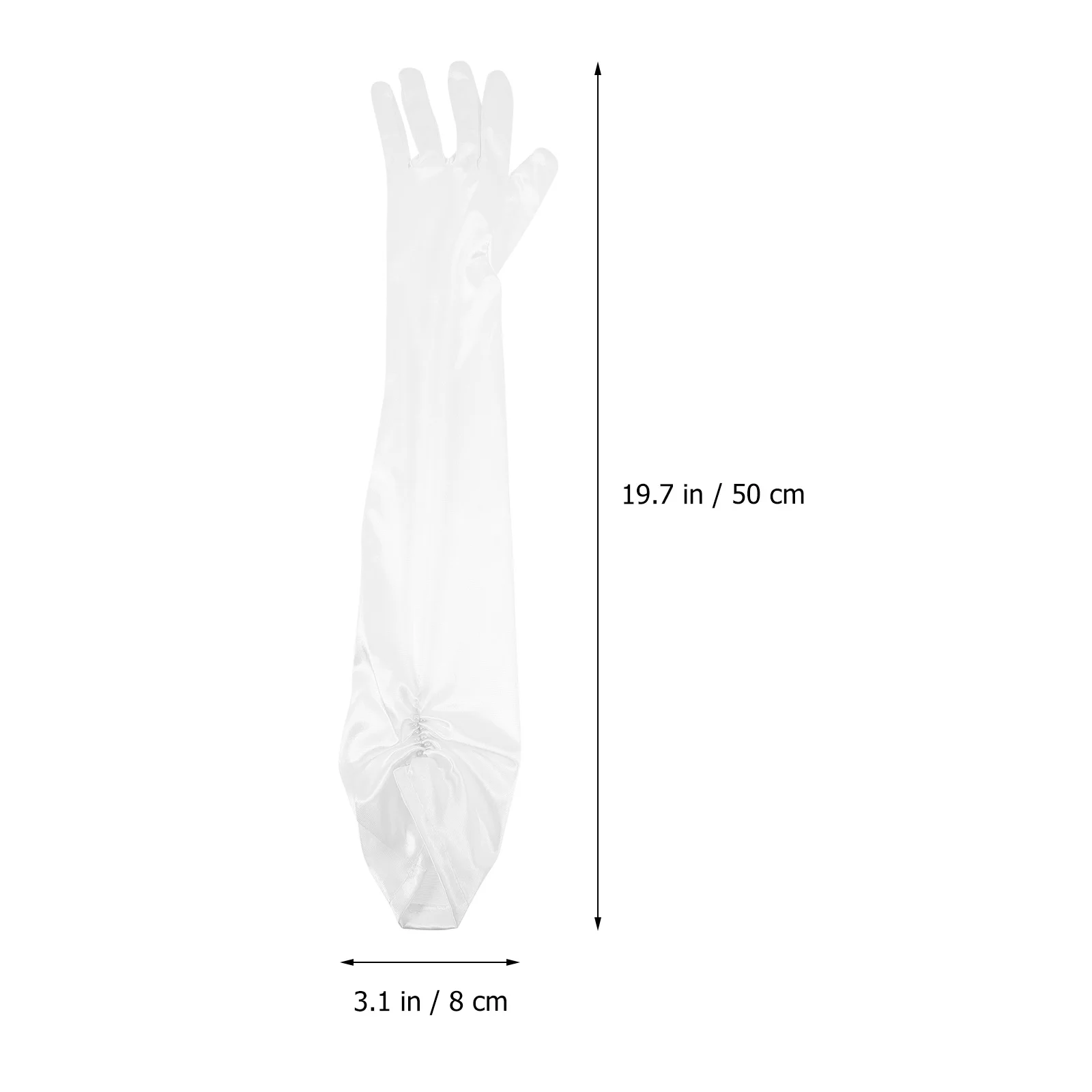 

1Pair Elegant Wedding Gloves Mesh Design Comfortable Long Bridal Gloves for Evening Party Banquet Dance Party Women
