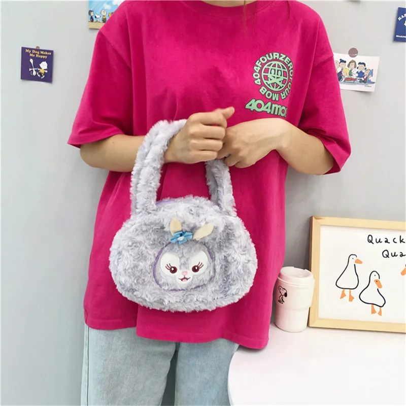 New Disney Stellalou Cartoon Plush Doll Soft Cute Handbag Kawaii Anime Leisure Fashion Plushies One-shoulder Bag Girls Gifts