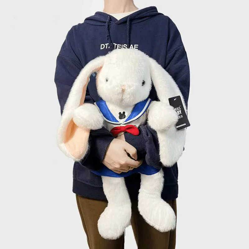 

Kawaii 35 см Lop Rabbit, мягкая набивка, милый кролик, нарядное платье, аксессуар для куклы с животными, можно сменть одежду для детей, подарки для девочек, декор