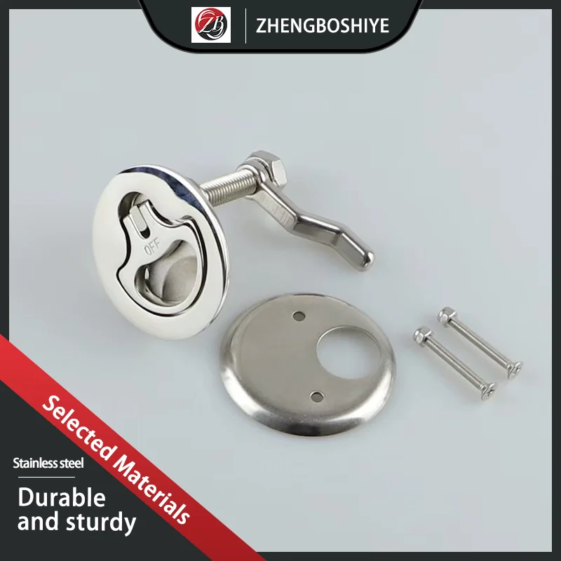 316 Stainless Steel Deck Box Cover Floor Lock Buckle Marine Hardware Industrial Activity Sturdy Panel Lock