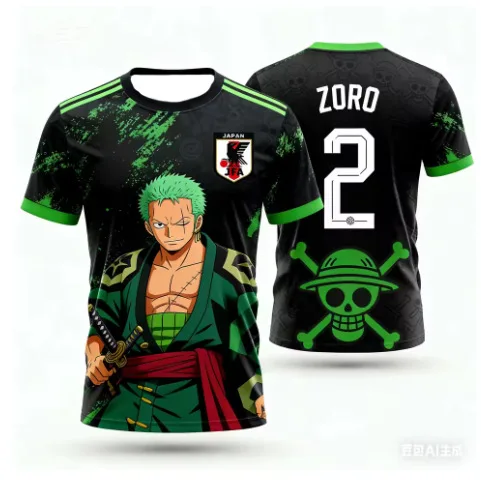2026 Japan One Piece Road Flying Foot T-shirt Adult Men's Short Sleeve Comfortable and Breathable Y2k Fashion Toys Anime Frind