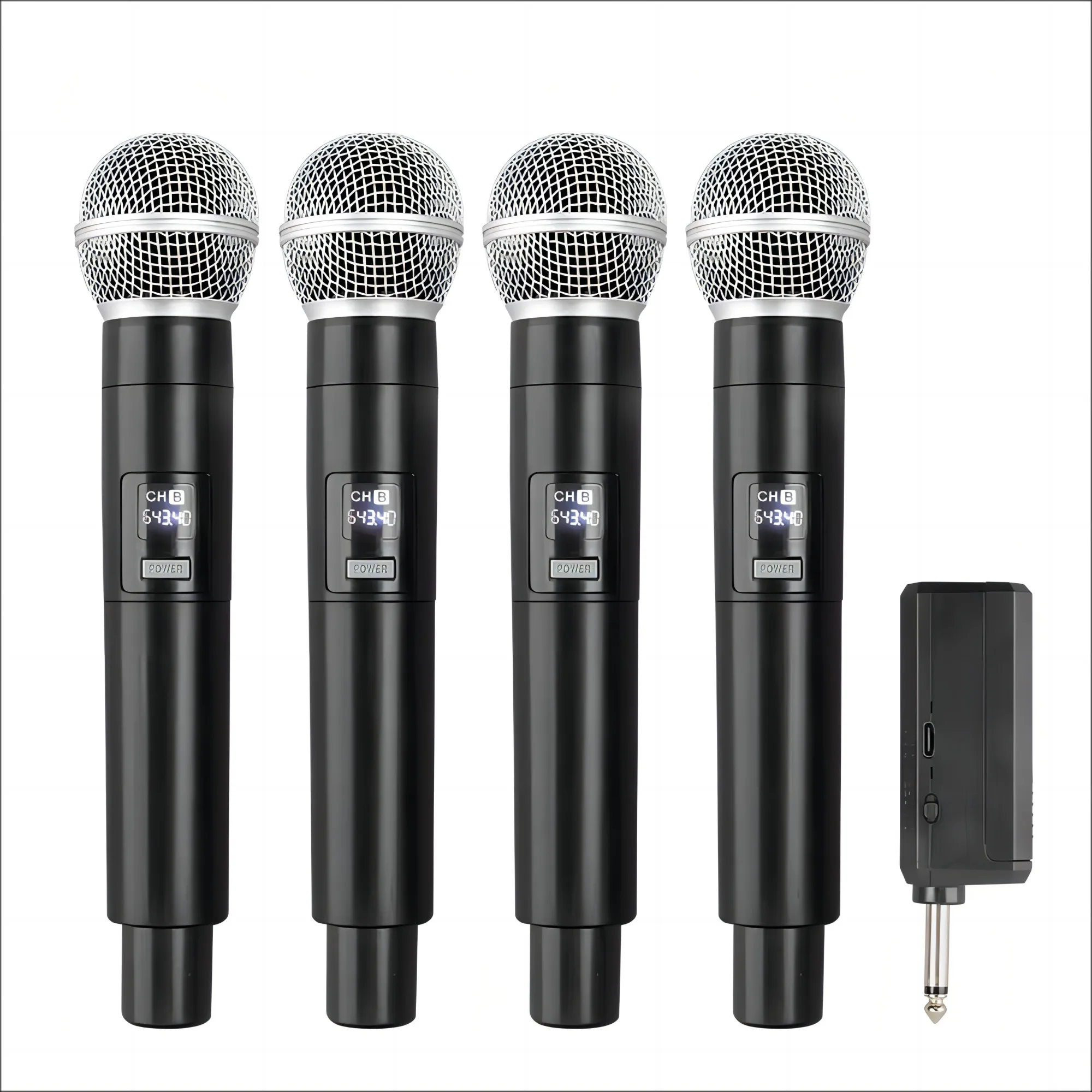 for Professional Vocal SM 58 VHF Wireless Dynamic Microphone 4 Channel Handheld Karaoke Mic OEM  for KTV Church Speech Karaoke