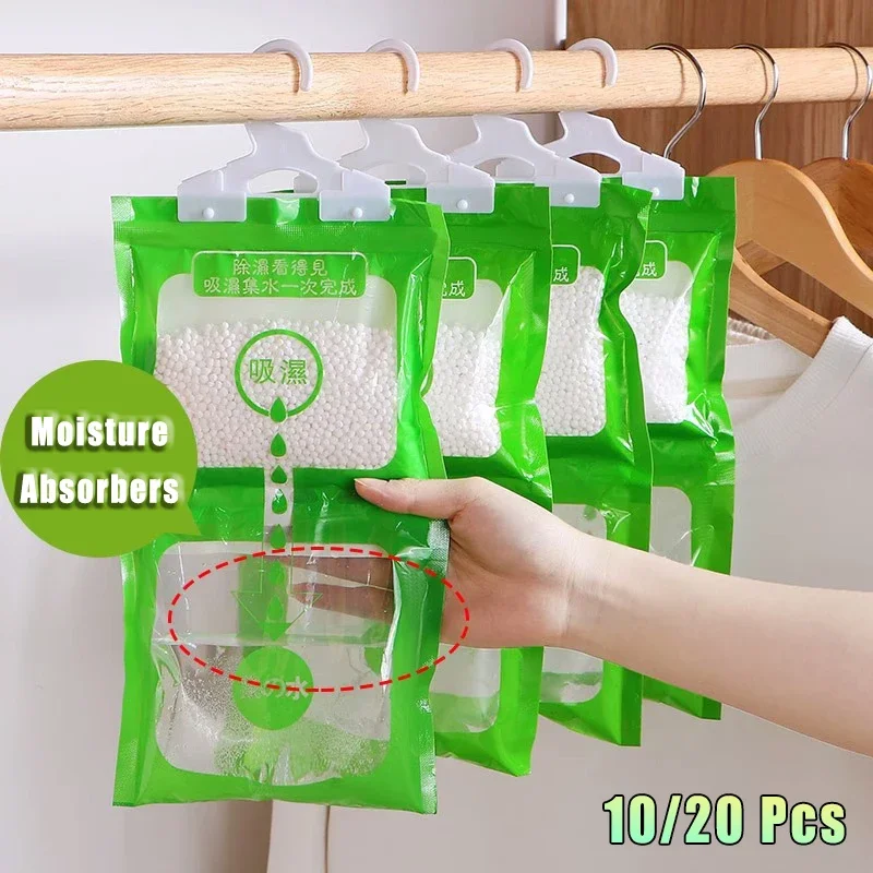 Hangable Wardrobe Moldproof Moisture Proof Dehumidification Bag Eco Friendly Humidity Moisture Absorbing Bag Closet Dehumidizer