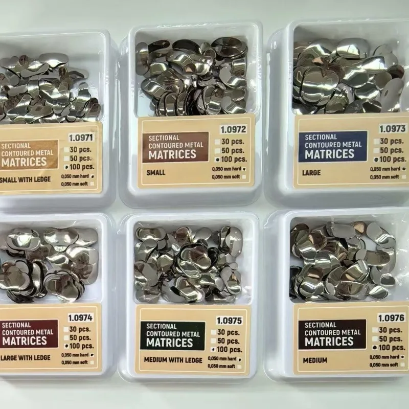 50Pcs/Box Dental Materials, Dental Parts, Segmented Contour Matrix of TOR VM Matrix System Used By Dentists