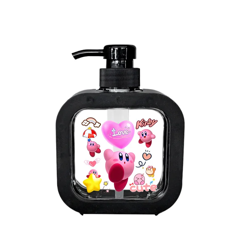 300 мл Кирби аниме пустой насос многоразового использования для ванной комнаты шампунь бутылки для геля для душа диспенсер милый кухонный блюдо пластиковый контейнер для жидкости