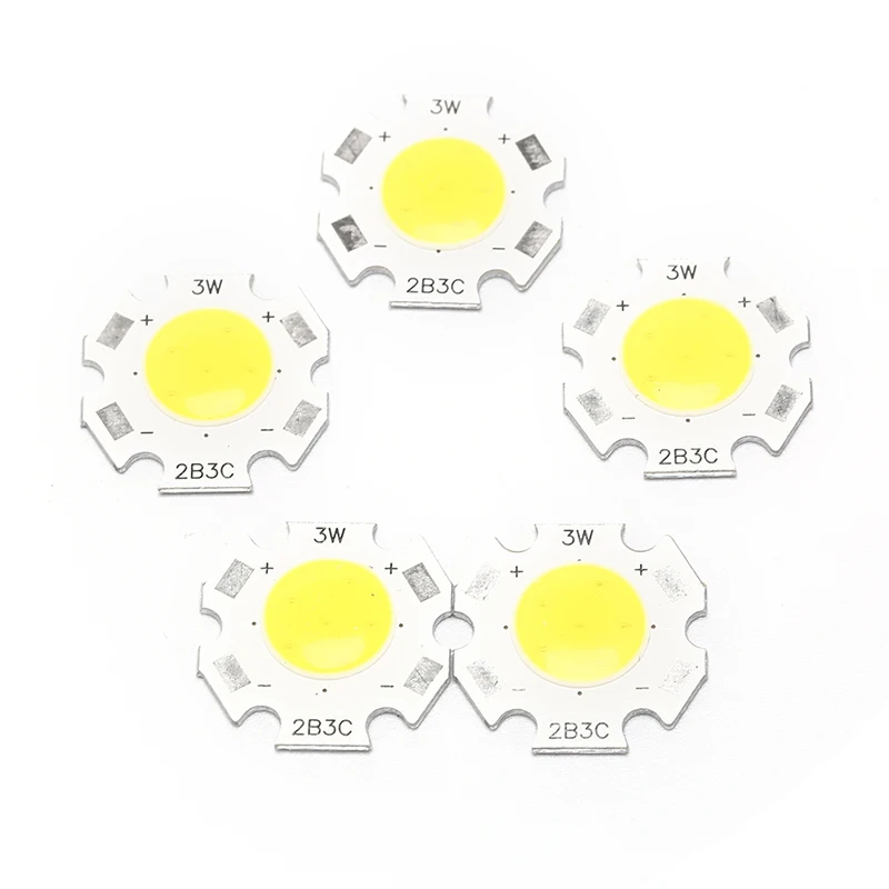 

5pcs a lot 3W LED Bead Light Chip High Power LED COB Light Bulb Light Lamp Spotlight Down light Lamps