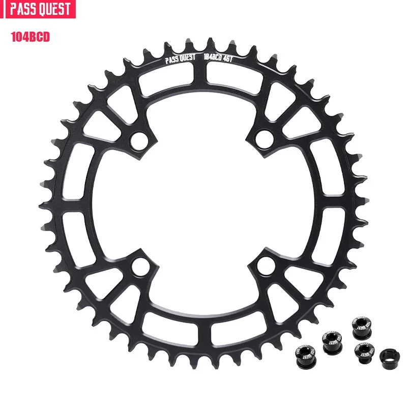 

PASS 104BCD Bike Round Chainwheel for 10/11/12 Speed M780 M610 M670 32T-48T Black chain Bicycle Accessories