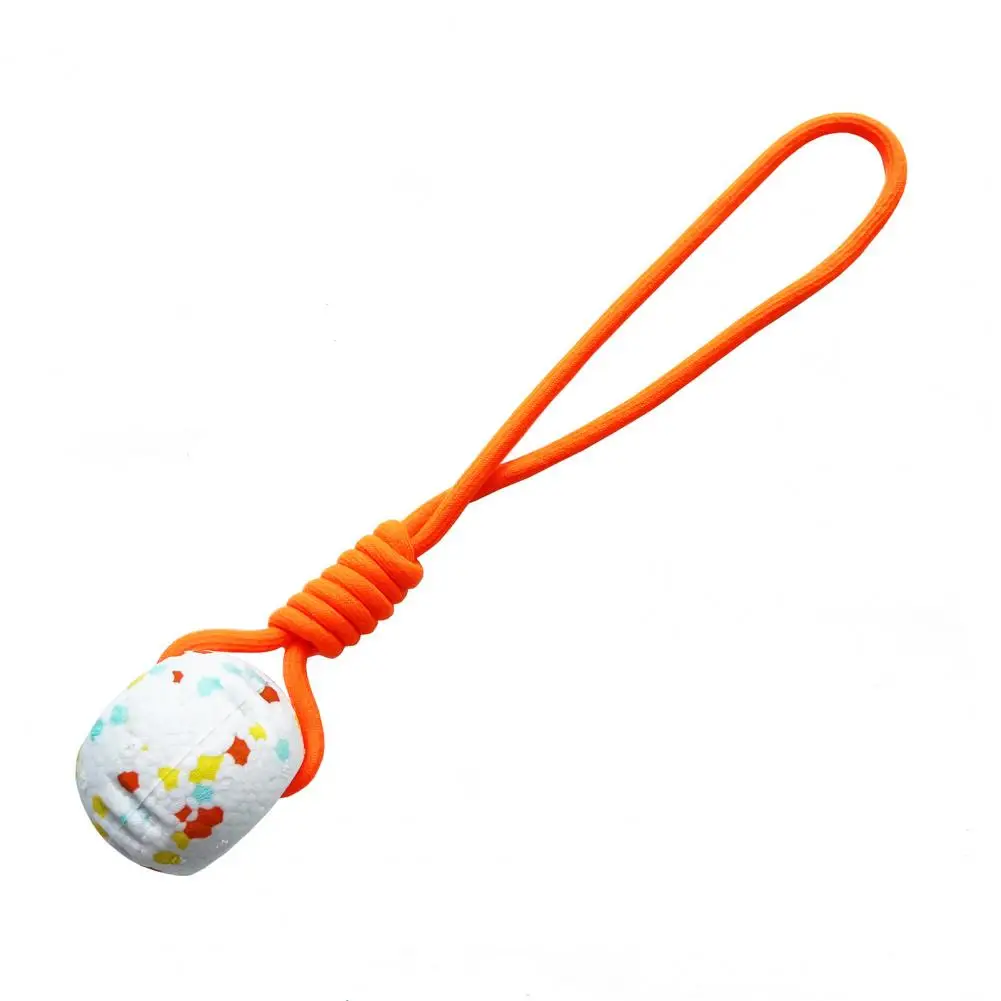 

Dog Ball Toy with Rope Durable Dog Chew Ball Toy with Rope for Boredom Relief Pet Teething Training Bite-resistant Stress Relief