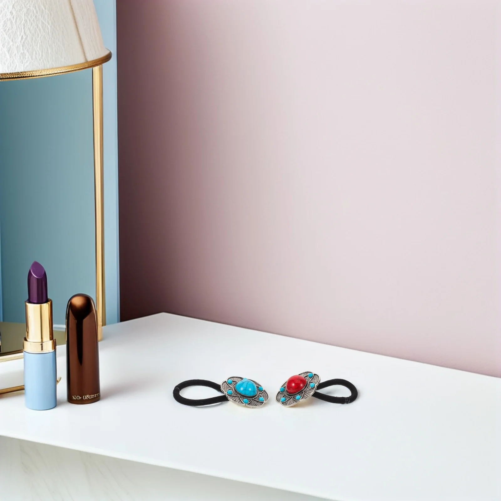 

4Pcs Boho Floral Hair Ties Elastic Ponytail Holders Chinese Style Handmade No Damage Hair Bands for Women Toddlers