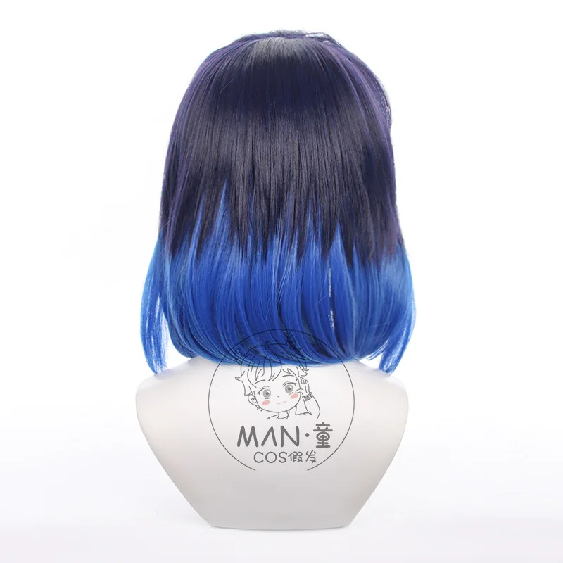 Demon Slayer Inosuke Hashibira Cosplay Wig Raised Fringe Gradient Boar Halloween Gift