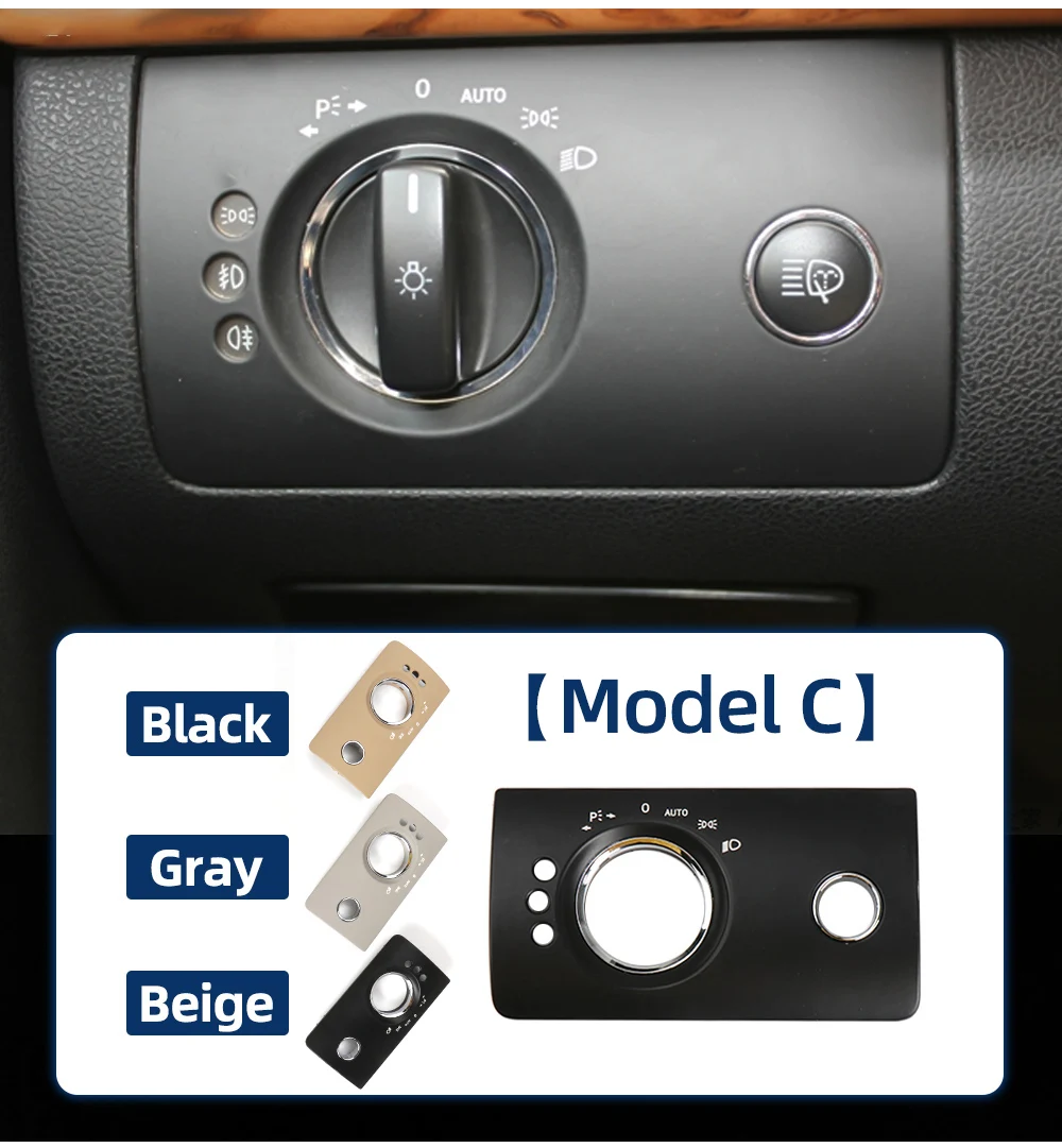 16454535049116 Innen Scheinwerfer Schalter Panel Trim Kopf Lampe Taste Panel Ersatz Für Mercedes Benz ML GL W164 X164 – Detail 5