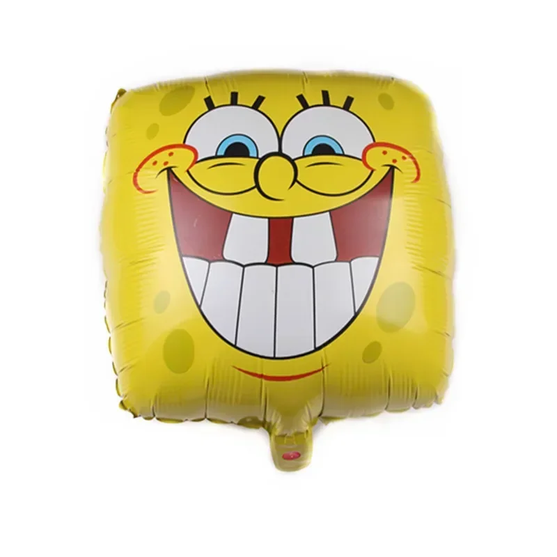 1 sztuk Cartoon kwadrat SpongeBob SquarePants wyraz balony foliowe dziecko dekoracja urodzinowa dla dzieci zabawki balon z helem