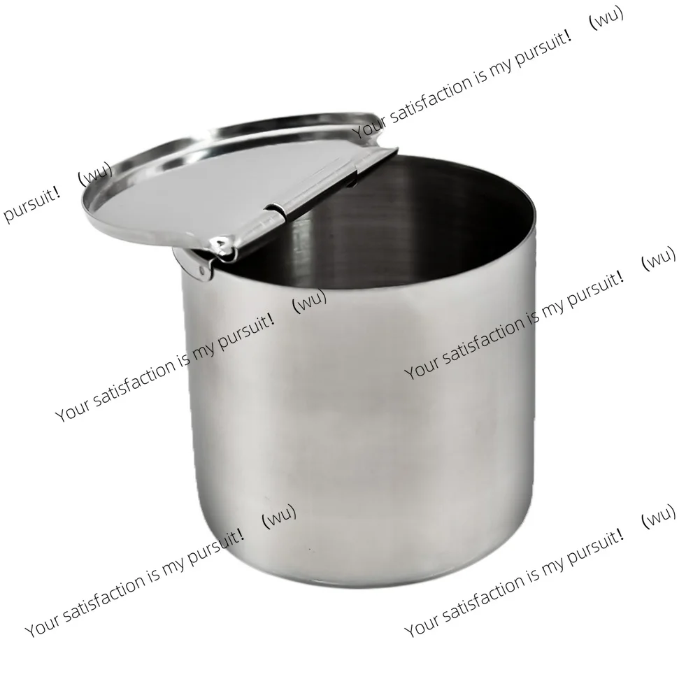 1pcs Stainless Steel Medical Dental Cotton Tank Alcohol Disinfection Jar Half Clamshell Oral Ointment Cylinder Tank Holder