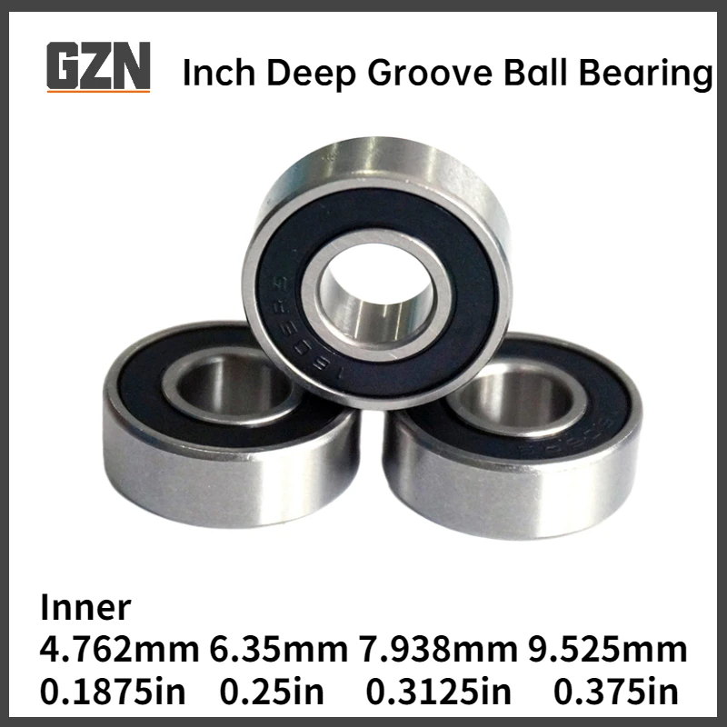 4pcs  British Non-standard Deep Groove Ball Bearing 1601 1602 1603 1604ZZ 2RS Inner 4.762 6.35 7.938 9.525mm