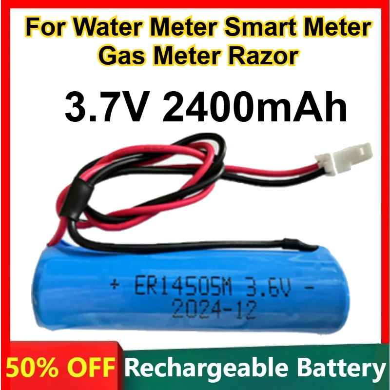 

14505 Cylindrical Lithium Battery 3.7V 2400mAh for Water Meter Smart Meter Gas Meter Razor High Quality Rechargeable Batteries