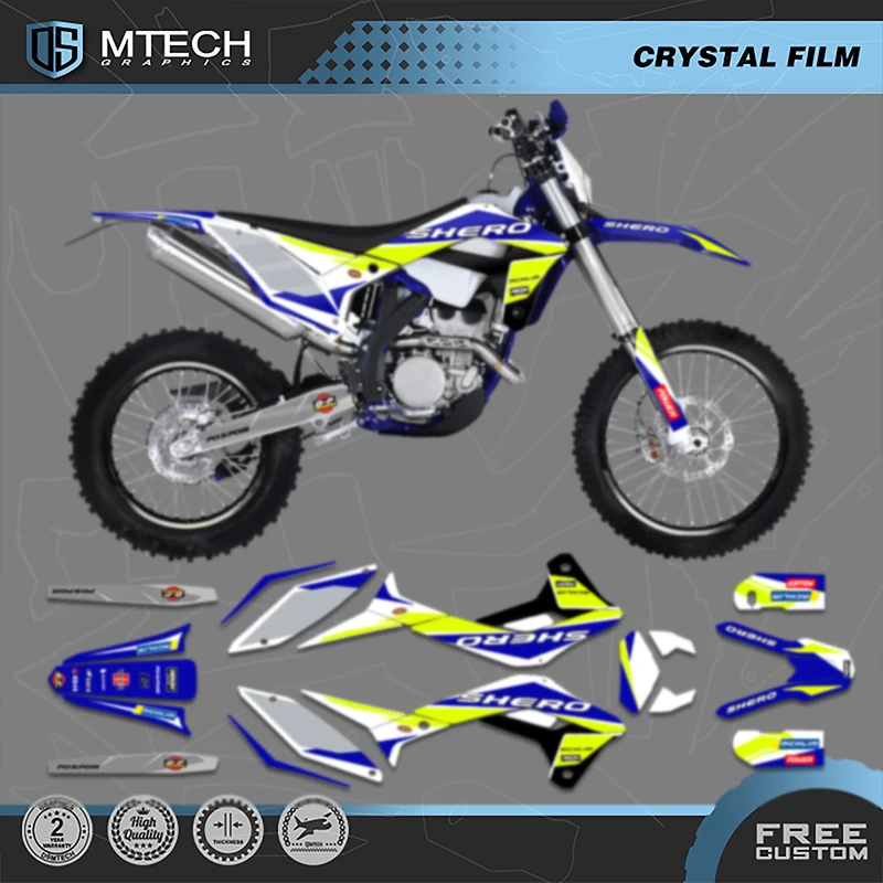 

DSMTECH Custom Team Graphics Decals Stickers Kits For SHERCO Sticker 2017 2018 2019 2020 2021 2022 SE SEF 002