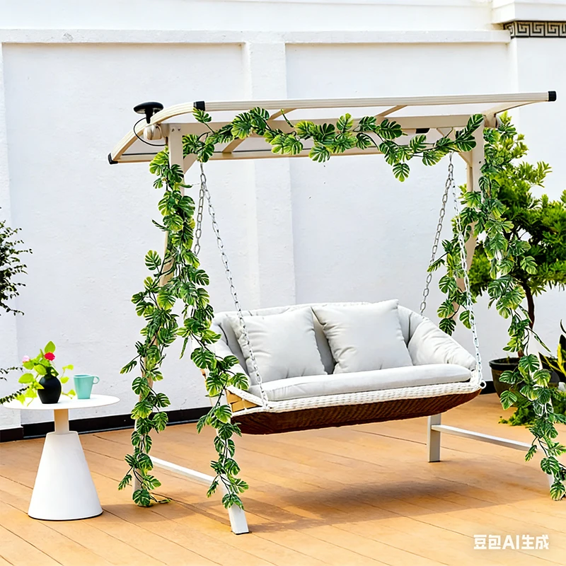 Plantas artificiales colgantes Monstera y Tortuga para jardín - imagen 4