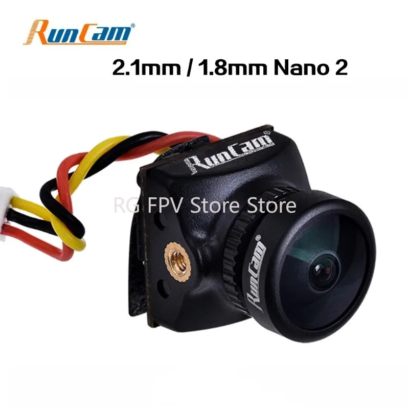 

RunCam Nano 2 FPV камера 2,1 мм (M8) FOV 155 °/1,8 мм (M8) FOV 170 ° 700TVL CMOS NTSC Mini для FPV гоночного дрона