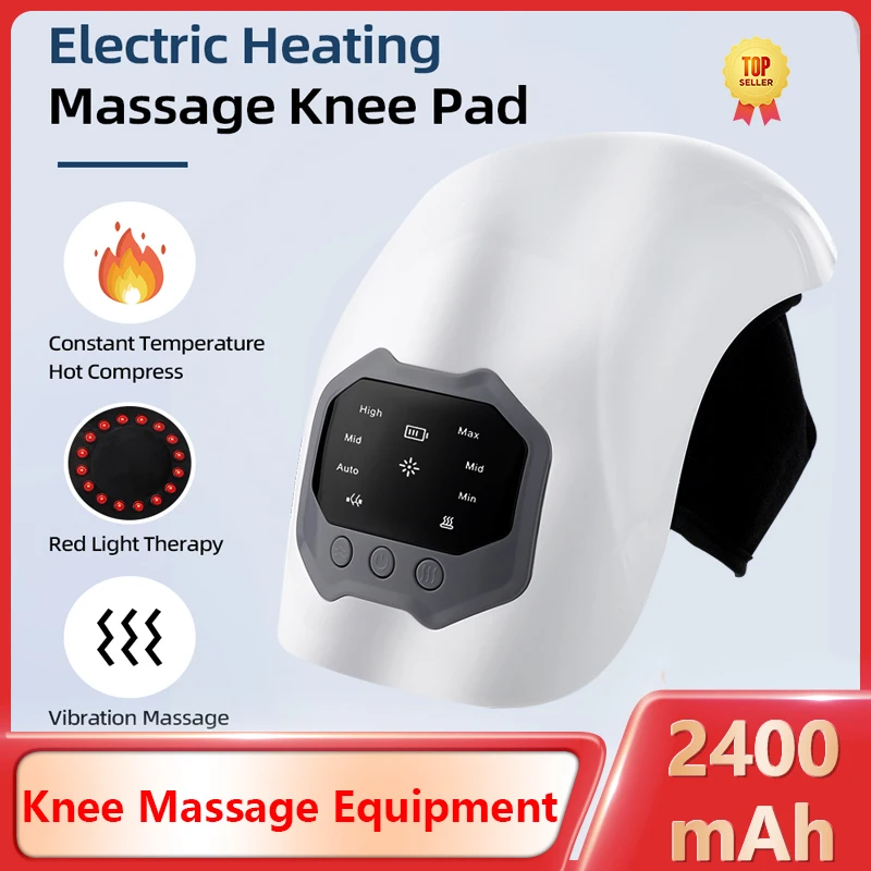 

Умный электрический вибрационный массажер с подогревом колена, 3 в 1, физиотерапевтический расслабляющий массажер для колена, боевые травмы, обезболивающий бандаж