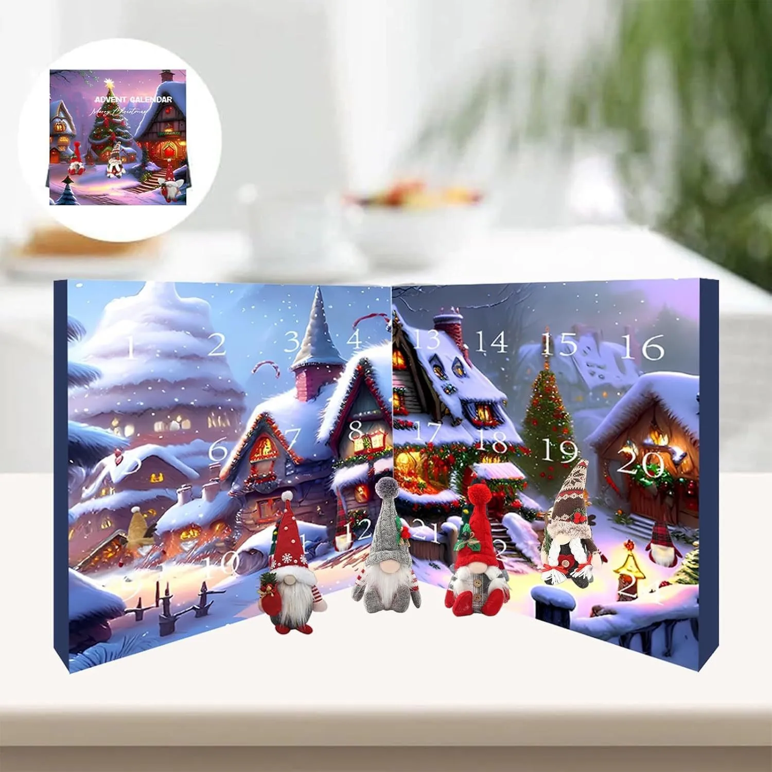 

2024 Christmas Gnome Advent Calendar Classic Movie 24 Day Christmas Advent Calendar with Collectible Gnome Dolls Surprise