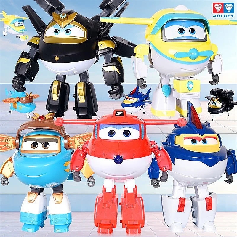 Figura de Anime Super Wings, Hangar - En Existencia, Nuevo, Robot de Transformación Grande, Modelo de Escritorio, Juguete, Regalo Perfecto para las Fiestas